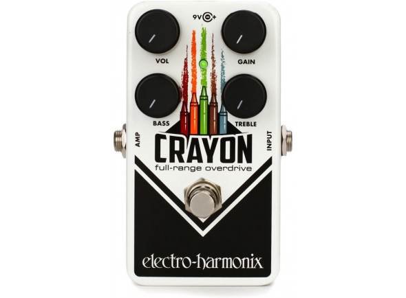 Pedal de efeitos para guitarra elétrica/Pedal de distorção Electro Harmonix  Crayon 69 Full-Range Overdrive 