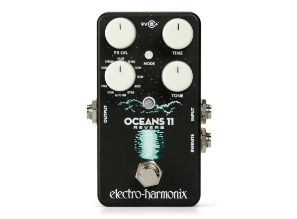 Pedal de efeitos reverb/Efeitos reverb e hall Electro Harmonix Harmonix Oceans 11 Reverb 