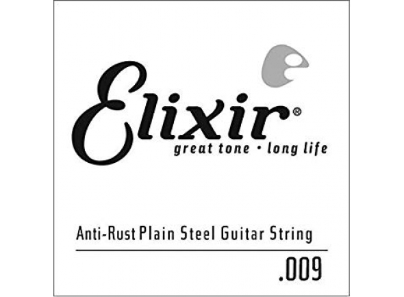 Cordas individuais para guitarra Elixir .009 Plain Steel Single String 