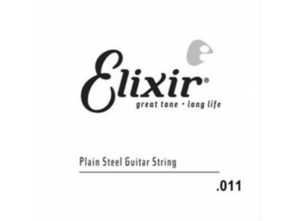 Cordas individuais para guitarra Elixir .011 Single String Plain Steel 