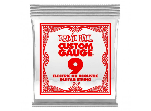 Cordas de Guitarra Ernie Ball Jogo de cordas .009 Ernie Ball  009 Single Slinky String