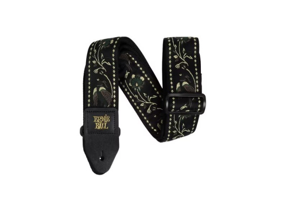  Correia para guitarra / baixo/cinturón de nailon Ernie Ball  JACQUARD  BLACK PLEASANT PHEASANT