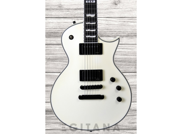 B-stock Guitarras formato Single Cut ESP E-II Eclipse Snow White Satin  B-Stock