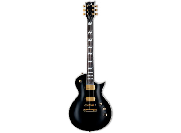  Guitarra elétrica/Guitarras formato Single Cut ESP  LTD EC-1000 FT Black Fluence