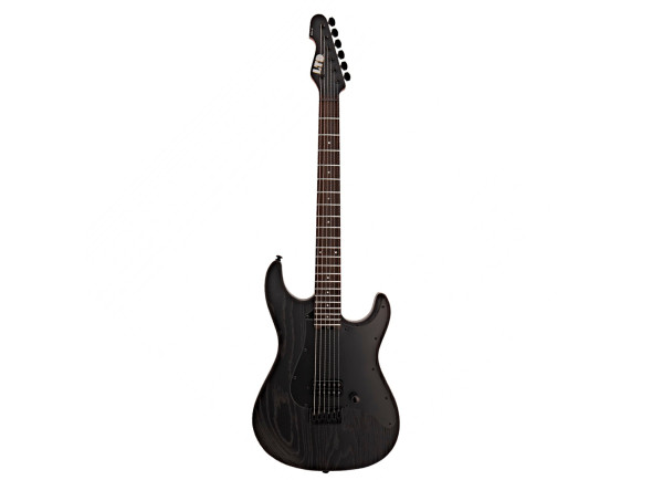 afinador guitarra elétrica  Guitarra tipo ST /Guitarras formato ST ESP LTD SN-1 HT Black Blast