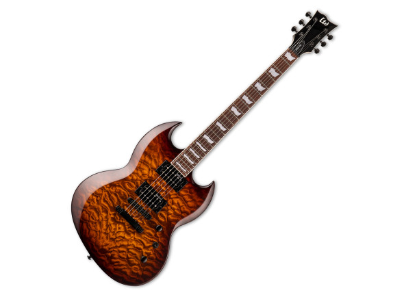 Guitarras ESP em stock  Guitarra elétrica/Outros formatos ESP  LTD Viper 256 Dark Brown Sunburst