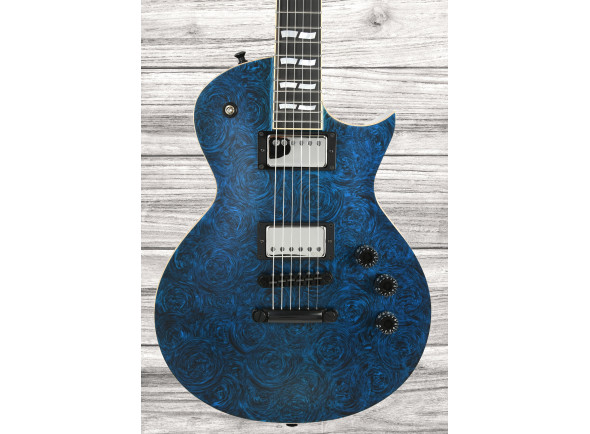 Guitarras formato Single Cut ESP USA ECLIPSE TEAL MARBLE SATIN EMG BH
