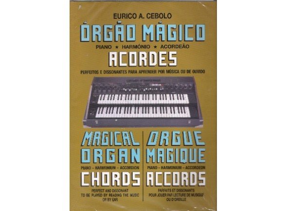 Livros de piano Eurico A. Cebolo Orgão Mágico Acordes 