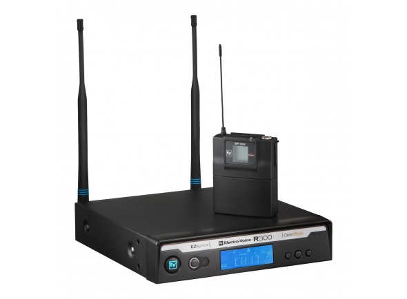 Sistema sem fio com microfone lapela EV Electro Voice R300-L-C