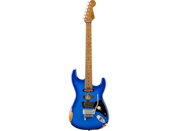  Guitarra elétrica/Guitarras formato ST EVH  Limited Edition Frankenstein Relic Series Maple Fingerboard Blueburst