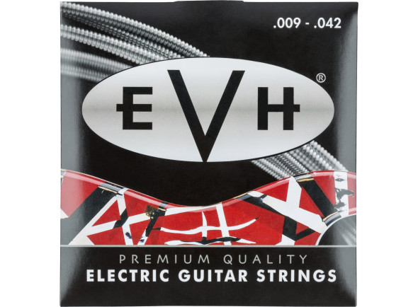 Jogo de cordas para Guitarra Elétrica/Juego de cuerdas .009 EVH  Premium Strings 9 - 42