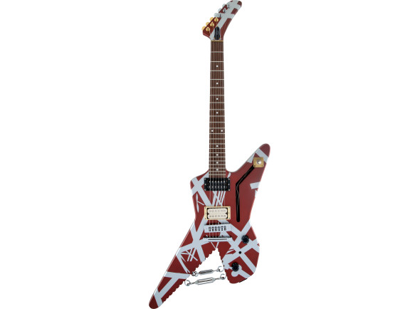  Guitarra elétrica/Outros formatos EVH  Shark Burgundy/Silver