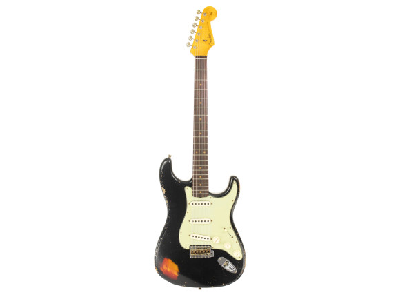 fender strato Guitarra elétrica/guitarras formato ST Fender 1960 Stratocaster Heavy Relic Rosewood Fingerboard Aged Black over 3-Colour Sunburst fender strato Guitarra elétrica/guitarras formato ST Fender 1960 Stratocaster Heavy Relic Rosewood Fingerboard Aged Black over 3-Colour Sunburst
