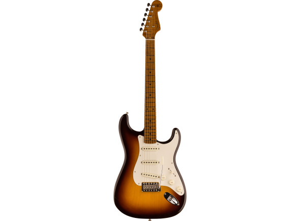 custom shop  Guitarra elétrica/guitarras formato ST Fender   2023 LTD Roasted 50s DLX Closet Classic 1-Piece 4A Roasted Flame Maple Wide-Fade Aged Chocolate 2-Color Sunburst