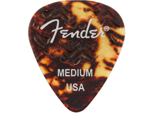 Pack Fender Palhetas para guitarra Fender 351 Shape Tortoise Shell Medium 6 pack