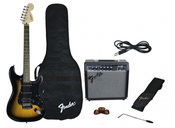 B-stock Guitarra tipo ST /Paquetes de guitarra Fender Affinity Strat Pack HSS Brown Sunburst B-Stock