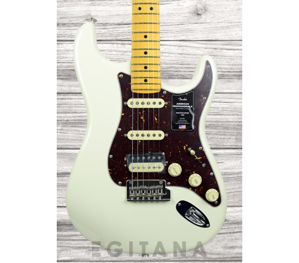 Fender American Professional II guitarras formato ST Fender  American Professional II HSS Maple Fingerboard Olympic White