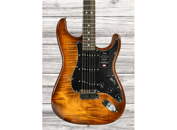  Guitarra elétrica/Guitarras formato ST Fender American Ultra LTD Strat EBY TGR