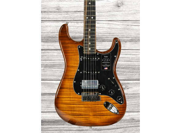  Guitarra elétrica/Guitarras formato ST Fender American Ultra LTD Strat HSS EBY TGR