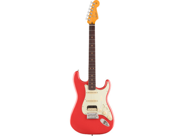 Fender American Ultra Luxe Vintage  Guitarra elétrica/Guitarras formato ST Fender American Ultra Luxe Vintage '60s Stratocaster HSS Fiesta Red 