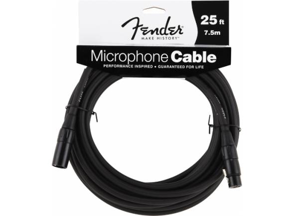 cabo xlr Cabo de microfone/Cabos XLR / Microfone Fender Cabo Microfone XLR 7.5m 