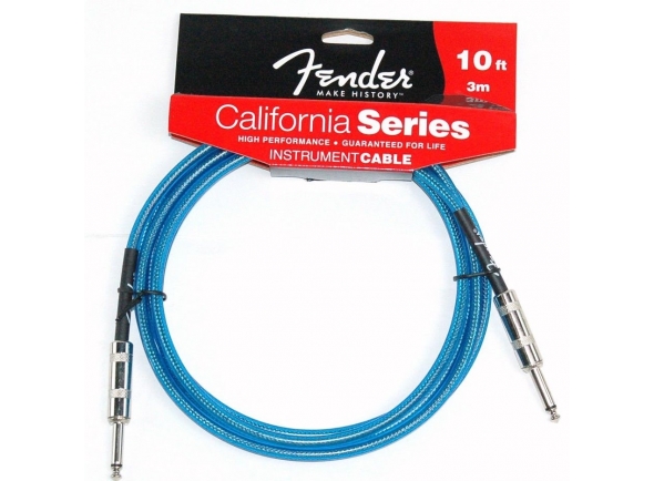 Cabo para Instrumento Fender California 3mt Lake Placid Blue Cabo para Instrumento Fender California 3mt Lake Placid Blue