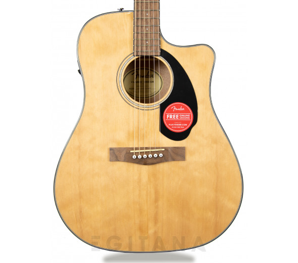Guitarra Dreadnought/Guitarra Acústica Fender CD-60SCE Nat 