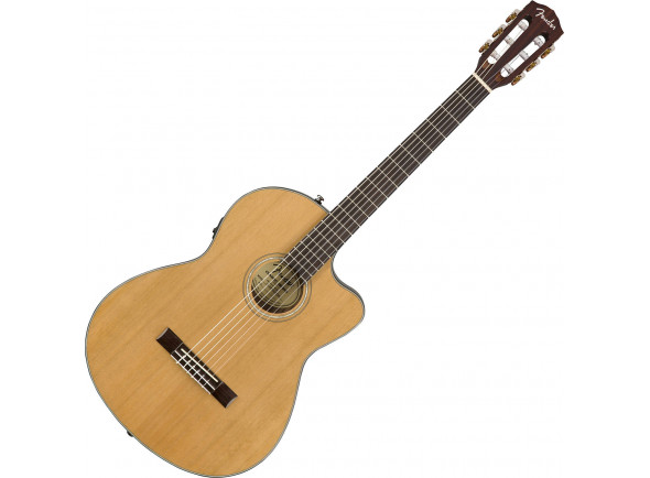 B-stock Guitarra clasica Fender CN-140SCE Nylon WN with Case Natural B-Stock