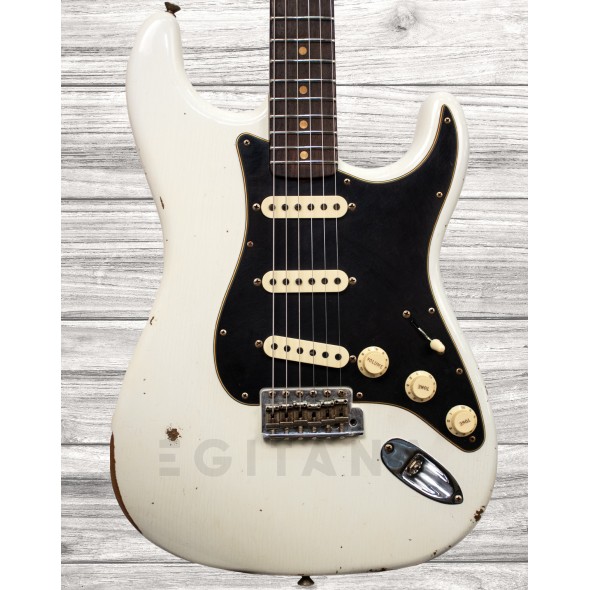 Guitarras formato ST Fender Custom Shop 2019 Limited Edition Roasted Relic Aged Olympic White Guitarras formato ST Fender Custom Shop 2019 Limited Edition Roasted Relic Aged Olympic White
