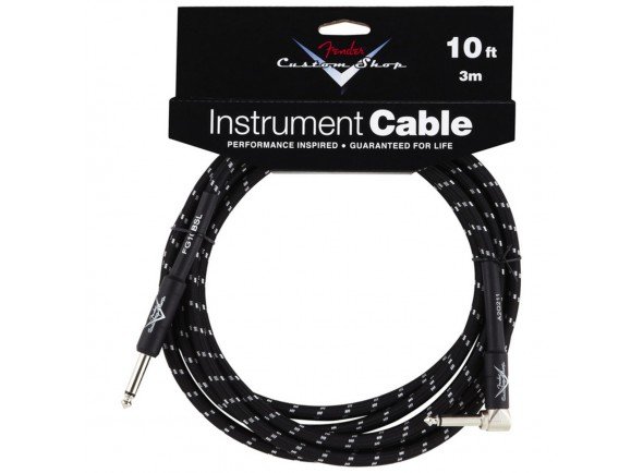 Cabo para Instrumento Fender Custom Shop 3m em Ângulo Cabo para Instrumento Fender Custom Shop 3m em Ângulo