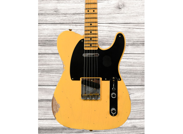 telecaster fender Guitarra tipo T/Guitarras formato T Fender Custom Shop 54 Telecaster Double Esquire Relic Aged Nocaster Blonde