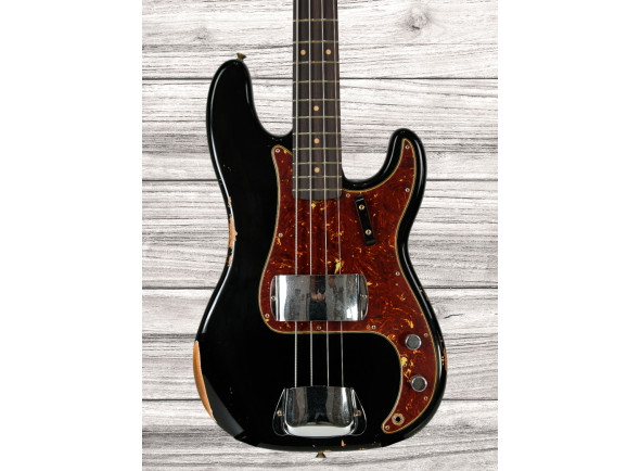 Fender Custom Shop Baixo Elétrico de 4 cordas/Baixo de 4 Cordas Fender Custom Shop 62 Precision Bass Aged Black