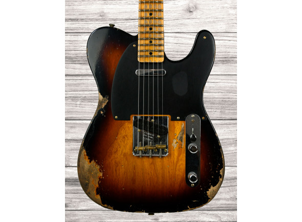 fender custom shop  Guitarra elétrica/Guitarras formato T Fender  Custom Shop Lim. Ed. 1950 Double Esquire Heavy Relic Wide-fade 2TS