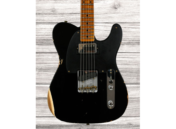 telecaster fender Guitarra Elétrica formato T/Guitarras formato T Fender Custom Shop Limited Edition 54 Telecaster Relic Aged Black