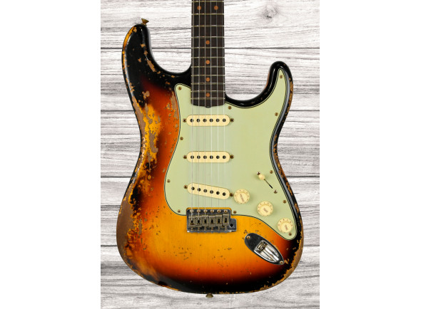 Fender Custom Shop Guitarra Elétrica ST/Guitarras formato ST Fender Custom Shop Limited Edition 61 Stratocaster Super Heavy Relic 3TSB