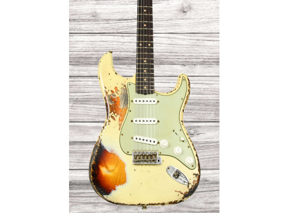 Fender Custom Shop Guitarra Elétrica ST/Guitarras formato ST Fender Custom Shop Limited Edition 61 Stratocaster Super Heavy Relic AVWT/3TSB