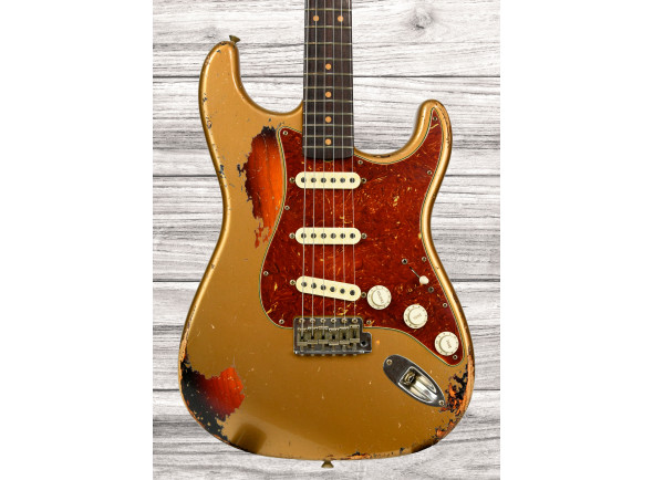 Fender Custom Shop Guitarra Elétrica ST/Guitarras formato ST Fender Custom Shop Limited Edition 62 Stratocaster Heavy Relic ASHG/3TSB Masterbuilt Levi Perry