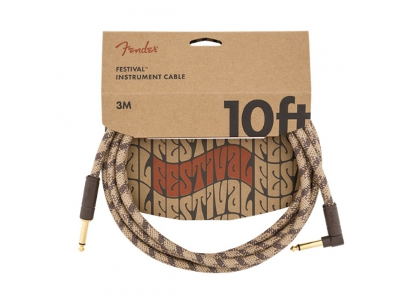 cabo jack 3 Cabo para Instrumento Fender FV Series Cable Pure Hemp BR Jack 3m cabo jack 3 Cabo para Instrumento Fender FV Series Cable Pure Hemp BR Jack 3m