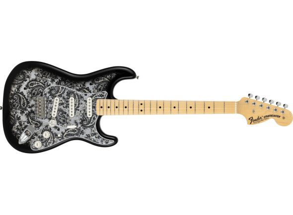  Guitarra elétrica/guitarras formato ST Fender Made in Japan Limited Stratocaster® Black Paisley
