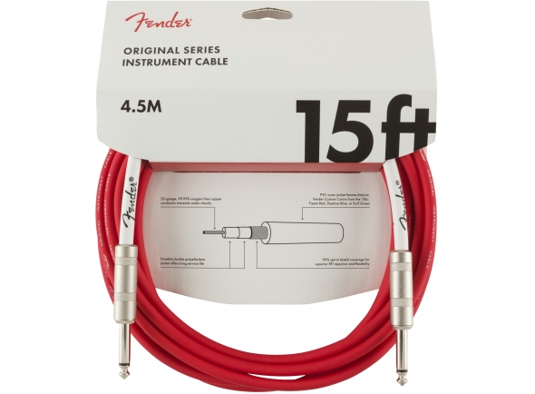 Cabo de instrumento/Cabo para Instrumento Fender Original Cable 4,5m FR