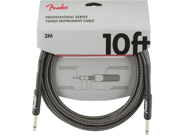 cabo jack 3 Cabo para Instrumento Fender Professional Series Gray Tweed Jack 3m cabo jack 3 Cabo para Instrumento Fender Professional Series Gray Tweed Jack 3m