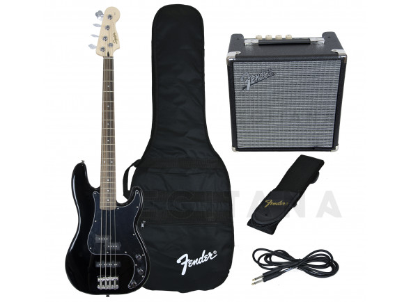B-stock Baixo elétrico de 4 cordas/Pack's de Baixo Elétrico Fender Squier Affinity Precision PJ Bass Pack Black B-Stock B-stock Baixo elétrico de 4 cordas/Pack's de Baixo Elétrico Fender Squier Affinity Precision PJ Bass Pack Black B-Stock
