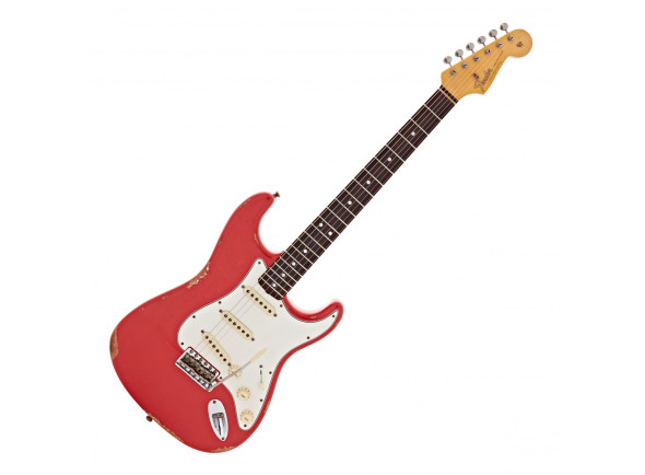 Fender Custom Shop em Stock guitarras formato ST Fender  ustom Shop Limited Edition Late '64 Strat - Relic - Aged Fiesta Red