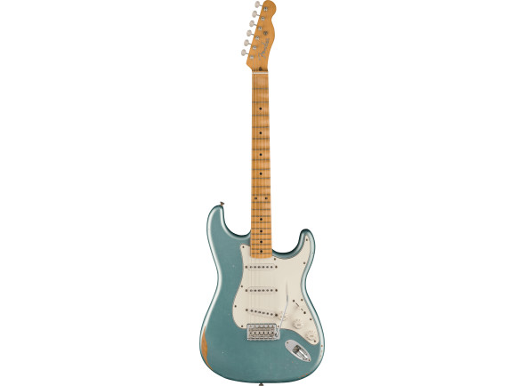  Guitarra elétrica/Guitarras formato ST Fender  Vintera Road Worn Mischief Maker Stratocaster Maple Fingerboard, Firemist Silver