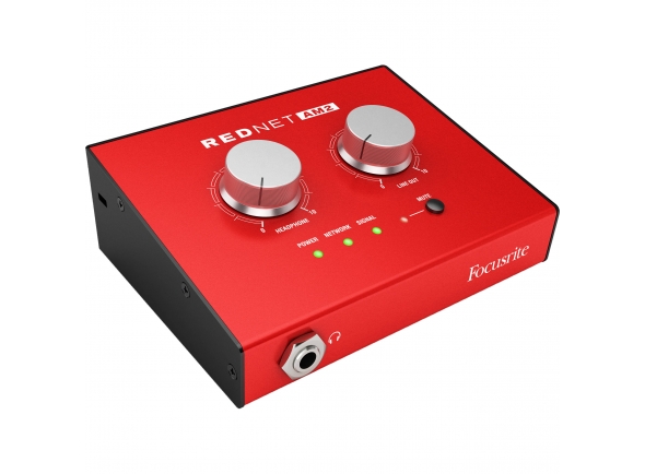 Focusrite RedNet AM2
Focusrite RedNet AM2
Solução de monitoramento estéreo de fone de ouvido / alto-falante com boa relação custo-benefício para Dante oferece menores custos de implantação do sistema
Excelente conversão digital para analógica fornece qualidade de áudio transparente e precisa
Amplificador de headphone potente oferece bastante nível, mesmo com fones de ouvido high-Z para máxima audibilidade de alta qualidade
Controles independentes de nível de saída de fone de ouvido / linha para controle máximo
O interruptor mudo de saída de linha mata instantaneamente o sinal para alto-falantes externos ou amplificadores de potência
O comutador Gigabit Ethernet integrado permite a conexão de um segundo dispositivo para cabeamento mais simples
Montagem de pedestal de microfone integrado mais pés antiderrapantes - monte o RedNet AM2 em um pedestal de microfone ou coloque-o com segurança em uma superfície
Taxas de amostragem suportadas: 44,1, 48, 88,2 e 96kHz a 24 bits
Focusrite RedNet AM2
Focusrite RedNet AM2
Solução de monitoramento estéreo de fone de ouvido / alto-falante com boa relação custo-benefício para Dante oferece menores custos de implantação do sistema
Excelente conversão digital para analógica fornece qualidade de áudio transparente e precisa
Amplificador de headphone potente oferece bastante nível, mesmo com fones de ouvido high-Z para máxima audibilidade de alta qualidade
Controles independentes de nível de saída de fone de ouvido / linha para controle máximo
O interruptor mudo de saída de linha mata instantaneamente o sinal para alto-falantes externos ou amplificadores de potência
O comutador Gigabit Ethernet integrado permite a conexão de um segundo dispositivo para cabeamento mais simples
Montagem de pedestal de microfone integrado mais pés antiderrapantes - monte o RedNet AM2 em um pedestal de microfone ou coloque-o com segurança em uma superfície
Taxas de amostragem suportadas: 44,1, 48, 88,2 e 96kHz a 24 bits