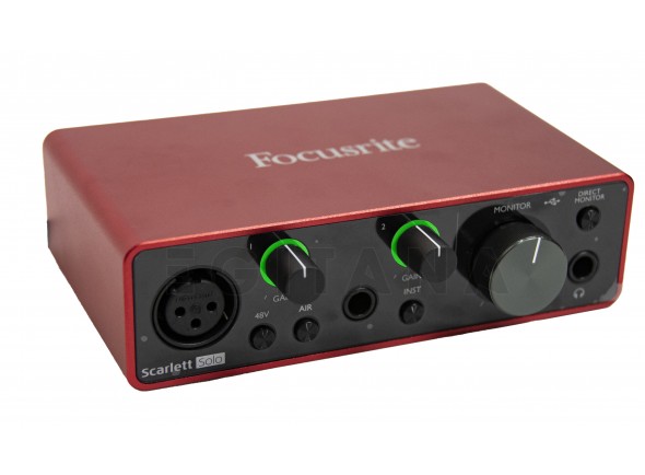 B-stock Interfaz de audio USB Focusrite Scarlett Solo 3rd Gen B-Stock