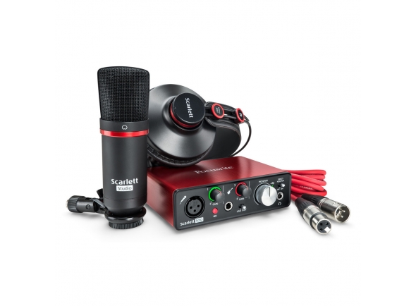 Interface Áudio USB Focusrite Scarlett Solo Studio Pack 2nd Interface Áudio USB Focusrite Scarlett Solo Studio Pack 2nd