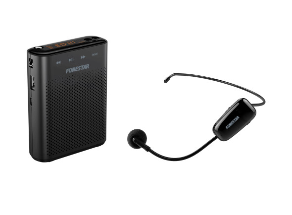 amplificador portatil Sistema sem fio com microfone de cabeça Fonestar ALTA-VOZ-W30 Amplificador portátil USB/microSD/MP3 amplificador portatil Sistema sem fio com microfone de cabeça Fonestar ALTA-VOZ-W30 Amplificador portátil USB/microSD/MP3