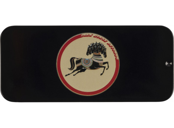 palhetas de guitarra Palhetas para guitarra George Harrison Dark Horse Pick Tin, Medium, Pack de 6 palhetas de guitarra Palhetas para guitarra George Harrison Dark Horse Pick Tin, Medium, Pack de 6