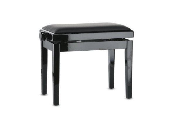 Bancos para piano/Bancos para piano GEWA 130011 Banqueta de Piano Deluxe Vinil Preto 